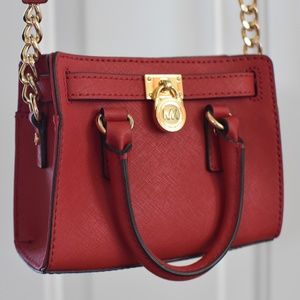 Michael Kors Red Crossbody Mini Purse